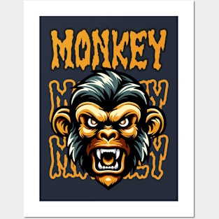 Monkey Head Posters and Art